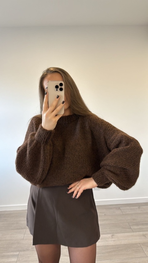 Sweter Cloudy Czekoladowy