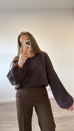 Sweter z Bufiastymi Rękawami