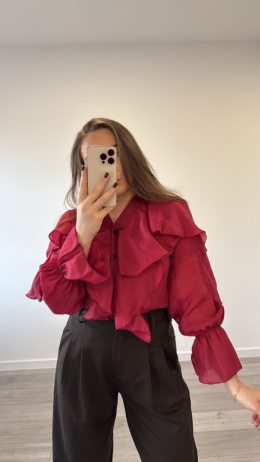 Koszula Bordowa Charm