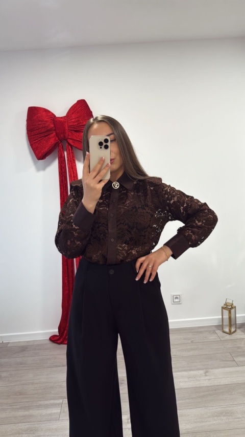 Koszula Czekoladowa Lace