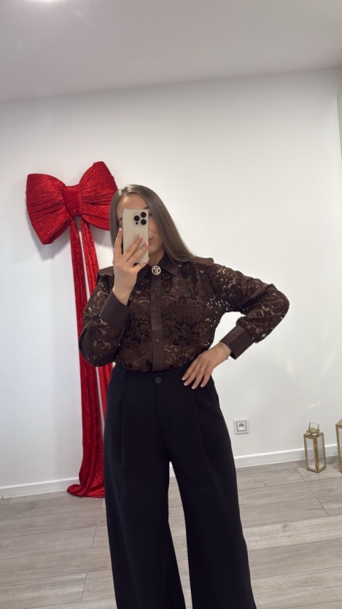 Koszula Czekoladowa Lace