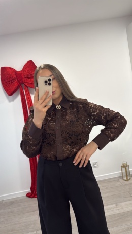 Koszula Czekoladowa Lace