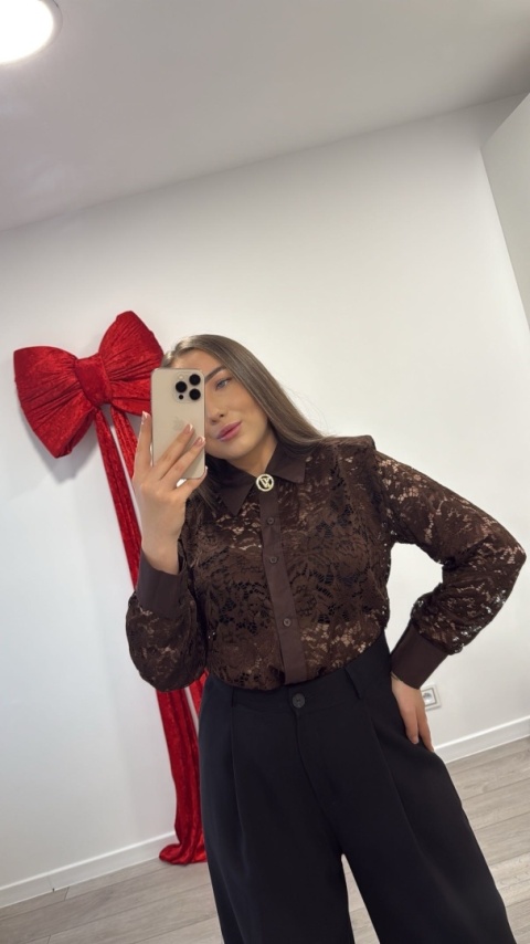 Koszula Czekoladowa Lace