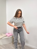 SPODNIE JEANS SZARE