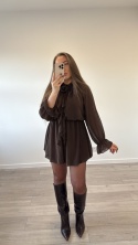Sukienka Muse Brązowa