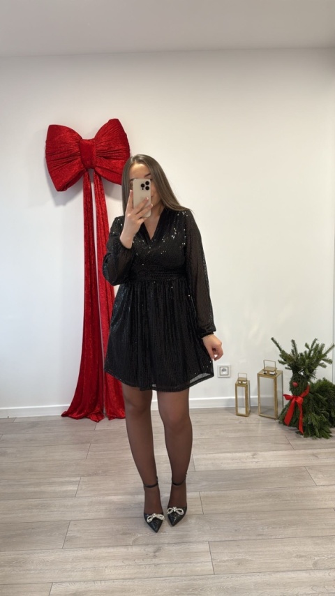 Sukienka Shine Czarna